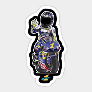 Kenny Roberts Jr. Cartoon Sticker